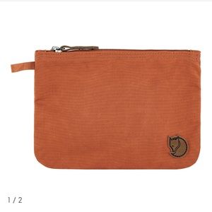 Fjallraven orange gear pocket